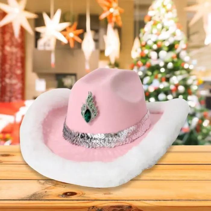 P9FE Homburg chapeau haut forme à bord en fourrure
