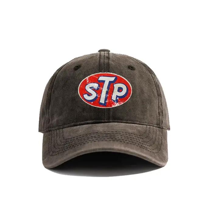 Casquettes de Baseball STP chapeaux en détresse casquette de papa hommes femmes rétro en plein air été STP Logo