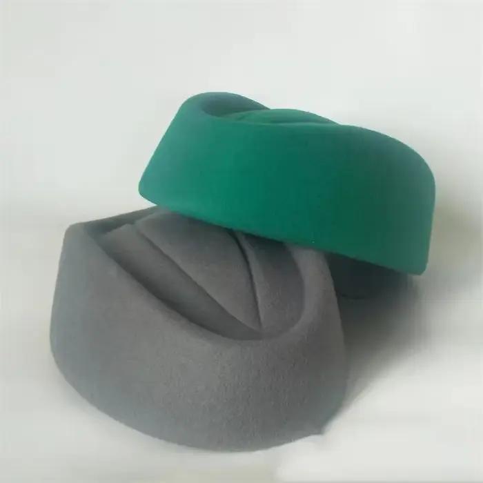 Béret chapeaux émirates arabes hôtesse de l'air saoudienne casquettes pour femmes laine rouge noir vert printemps Hijab élégant Occupation musique bande chapeau