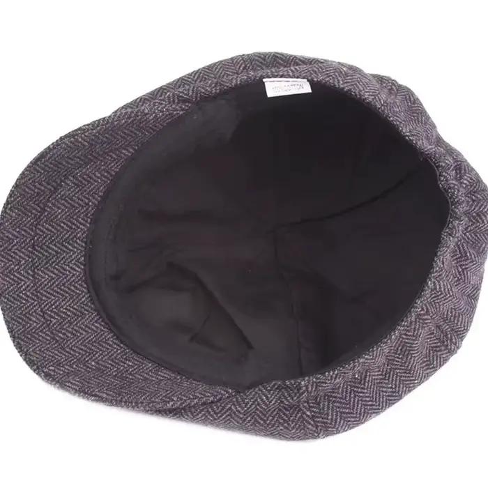 Béret Rétro en Tweed pour Homme