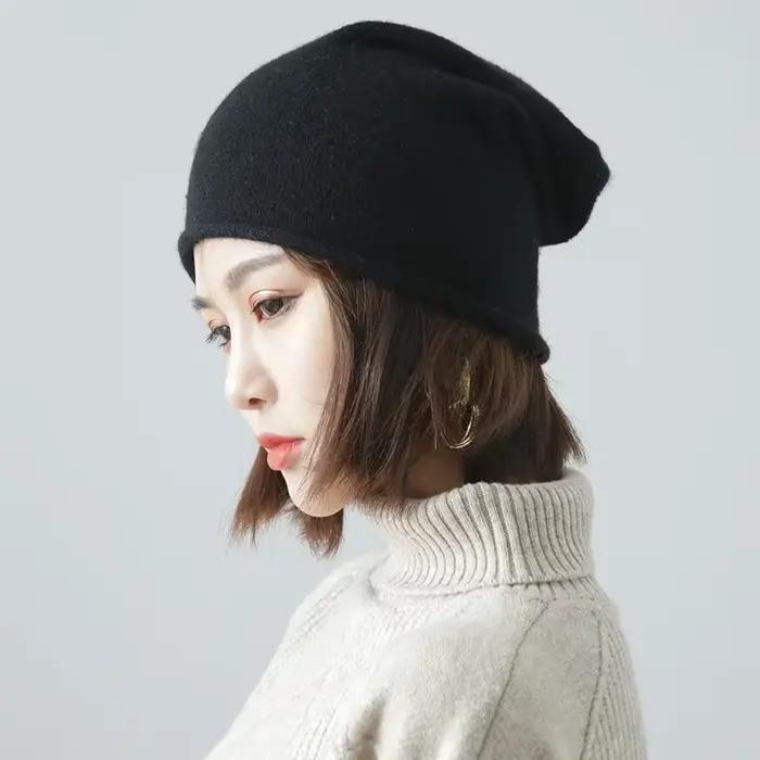 Bonnet ample unisexe en cachemire 35% pour femme