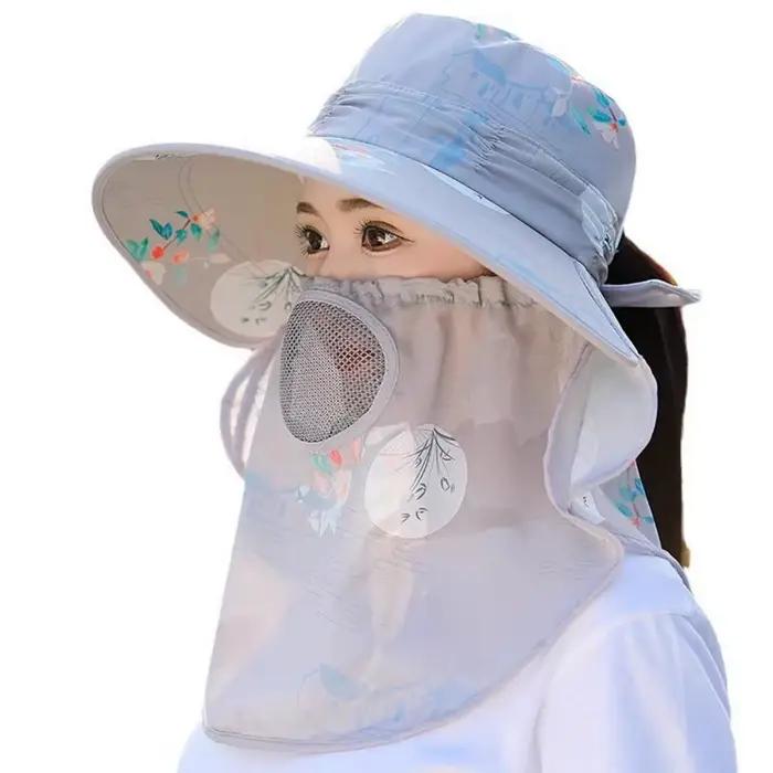 Chapeau de pêche pour femme avec protection solaire UV
