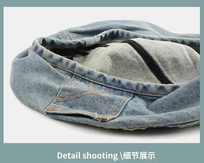 Béret en jean rétro pour femme – Chapeaux printemps-été-automne – Gorra Inglesa Hombre – Sombreros De Mujer
