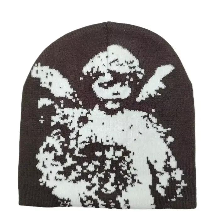 Bonnet en tricot Jacquard ange à la mode
