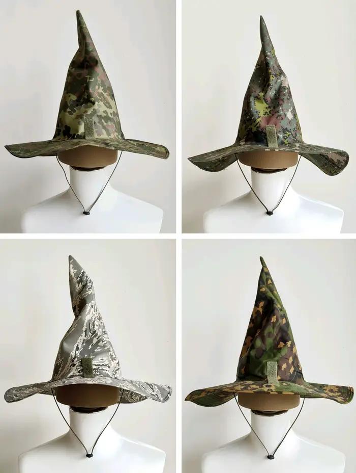 Chapeau de sorcier camouflage