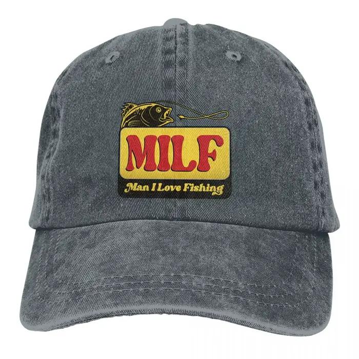 MILF homme j'aime la pêche casquette de Baseball hommes chapeaux femmes visière Protection Snapback Art casquettes