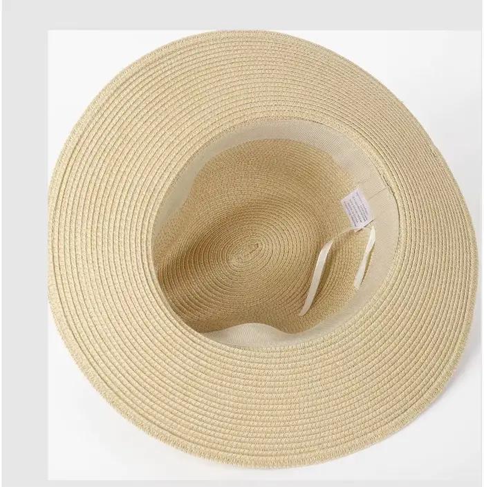 Hommes grande taille 61-64 cm Panama chapeaux de soleil femmes plage large bord chapeau de paille dame été