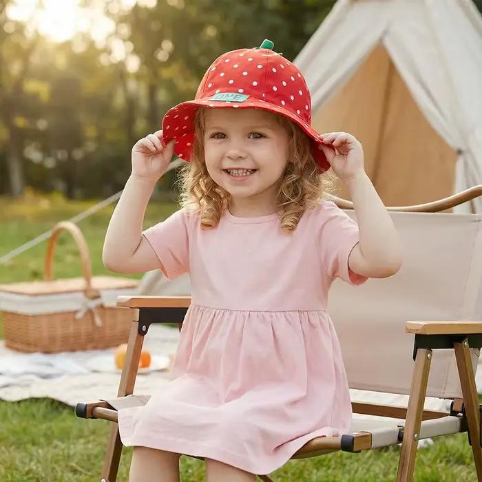 Chapeau de pêcheur pour enfants de 3 à 8 ans - Style estival