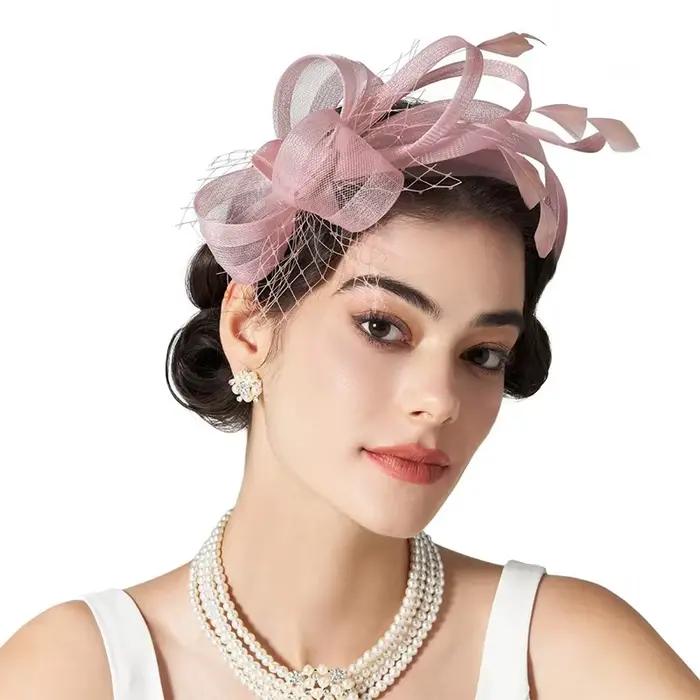 Bandeau de sauna à plumes pour la mariée
