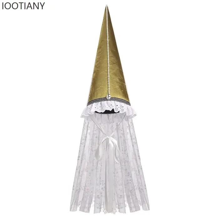 Chapeau de sorcière clown adulte avec voile facial