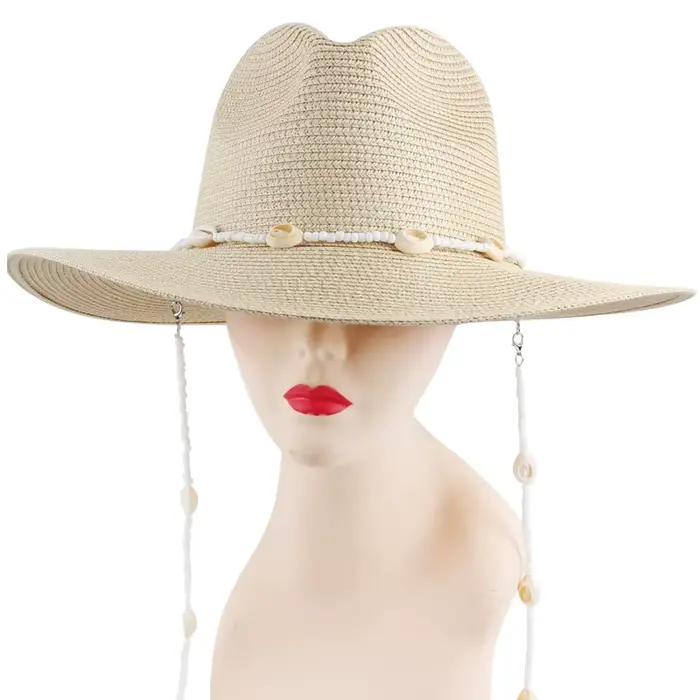 JOBoho-Chapeau anderavec Long Coquillage pour Femme et Homme