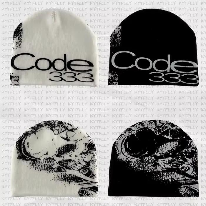 Chapeau en tricot gothique rétro foncé