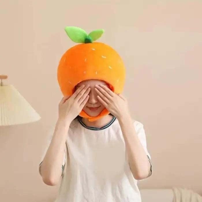 Chapeau de fruits au Design de dessin animé drôle