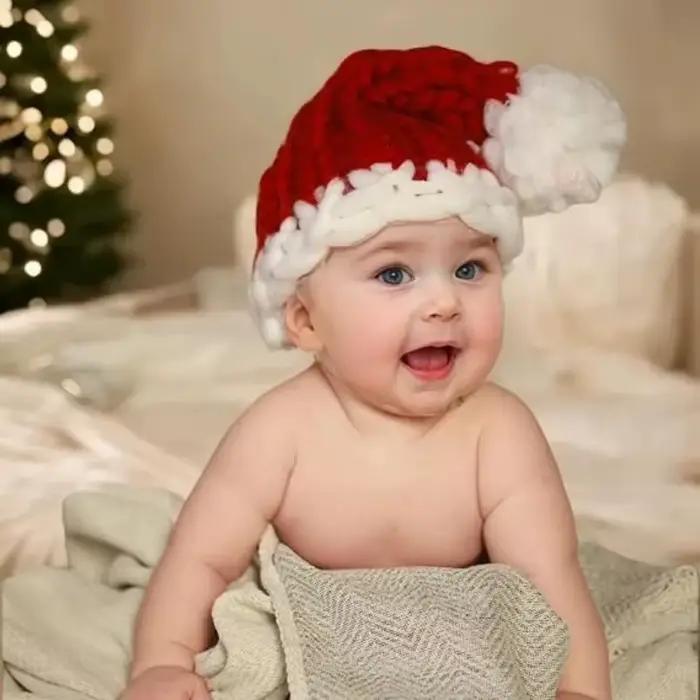 Chapeau de père noël pour nouveau-né