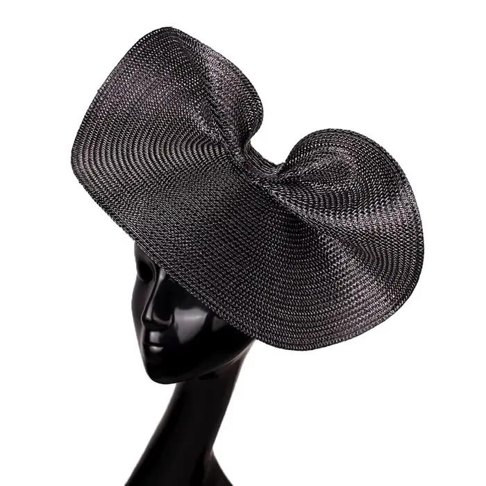 Paillettes argent thé Derby Fascinator chapeau mariage fleur fête église vacances maille pour femmes plume Fedora pilulier chapeaux SYF1003