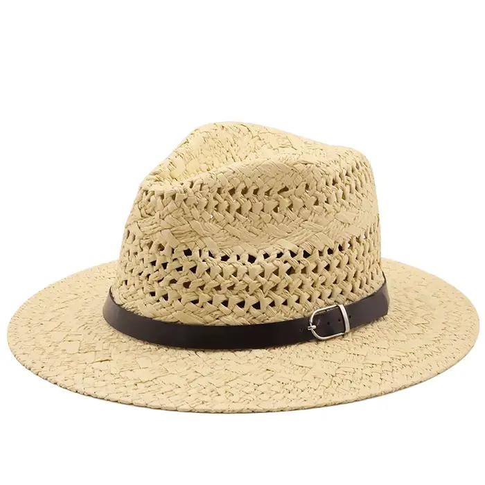 Chapeau de soleil en paille pour hommes et femmes