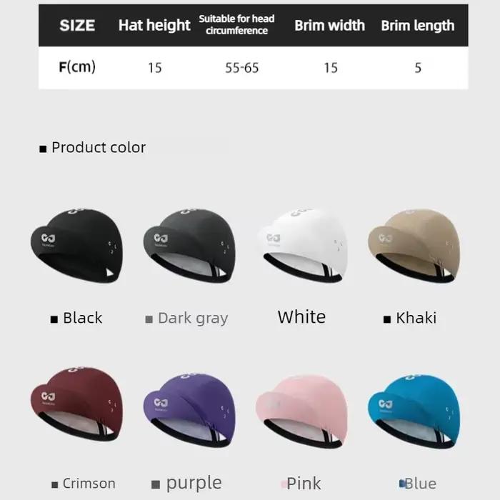 Casquette de cyclisme respirante