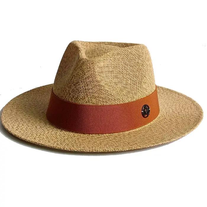 Chapeau Panama de paille chapeau de plage pare-soleil multifonction sportif pour femmes occasions estivales et printanières