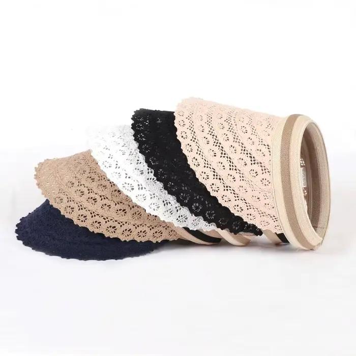 Chapeau de soleil pour femme en coton moderne protection UV plage printemps été style élégant occassions diverses