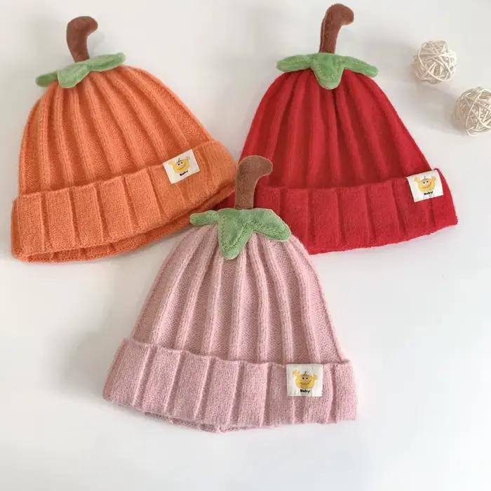 Chapeau d'Halloween en Forme de Citrouille pour Bébé Garçon et Fille