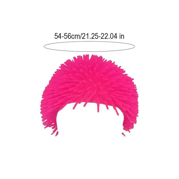 Chapeau foufou amusant avec poils en TPR
