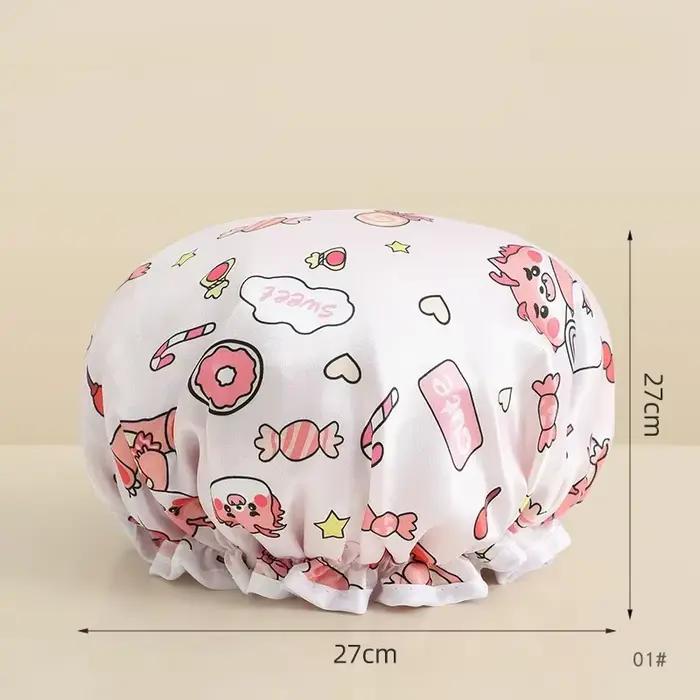 Bonnet de douche imperméable pour filles