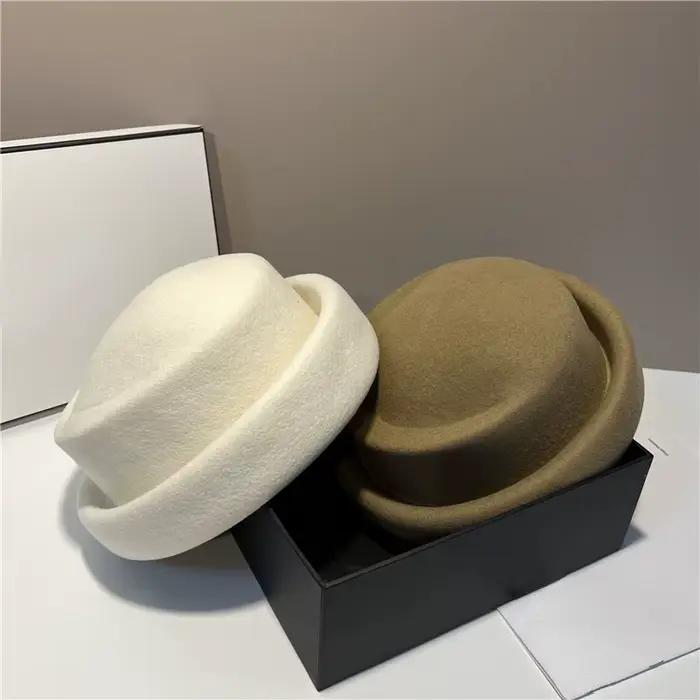 Chapeau Fedora Vintage en laine australienne pour femmes