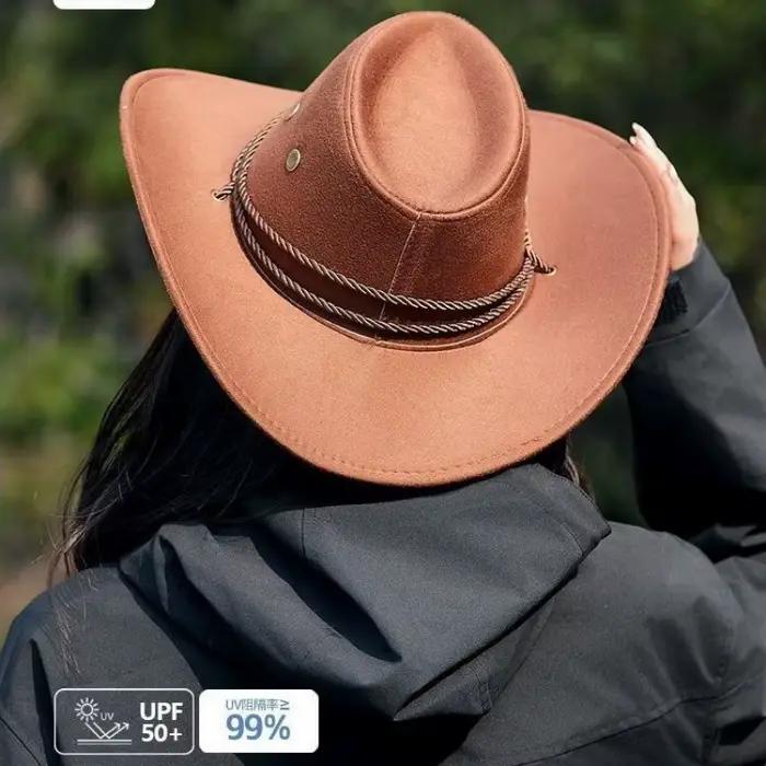 Chapeau de cowboy rétro américain pour homme