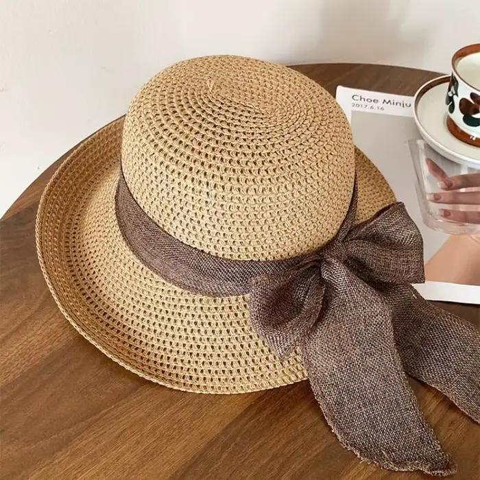 ☂ Chapeau vintage pour femme avec nœud