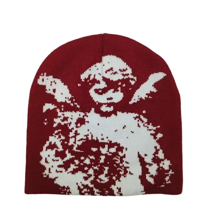 Bonnet en tricot Jacquard ange à la mode