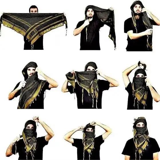 Écharpe du désert sauvage en coton pour hommes et femmes