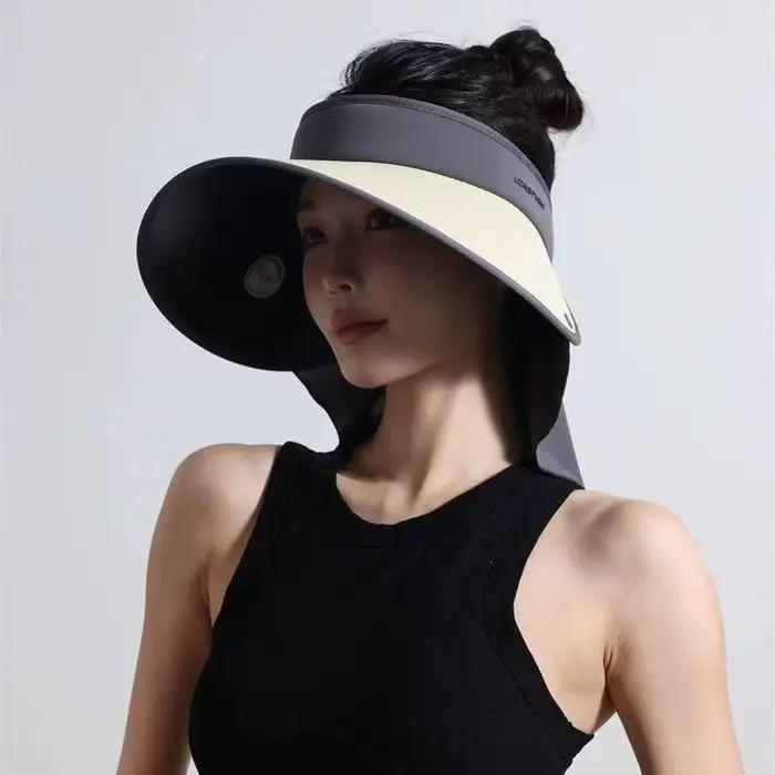 Chapeau d'été pour femme à large bord en vinyle