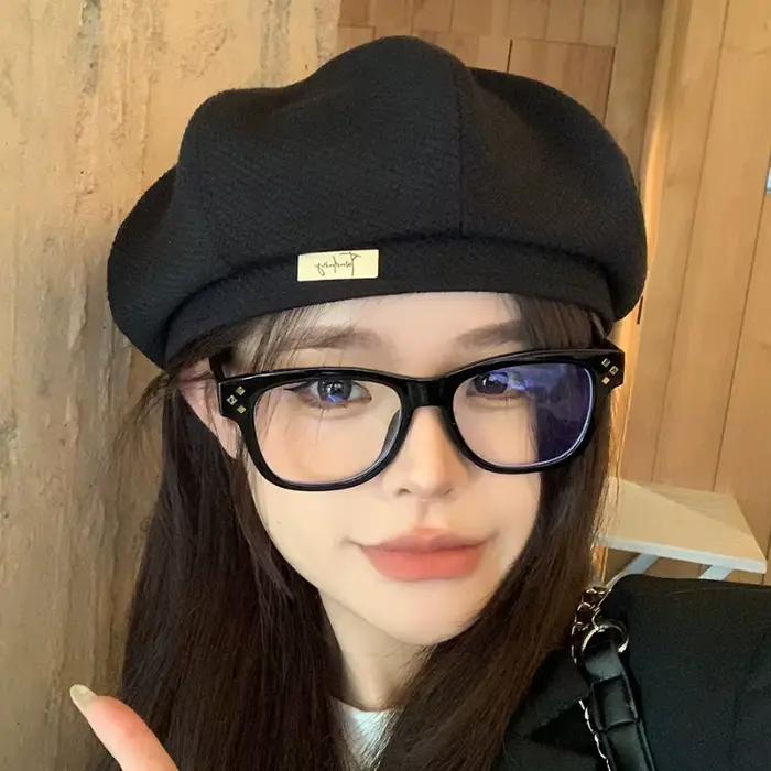 Casquettes octogonales décontractées pour femmes