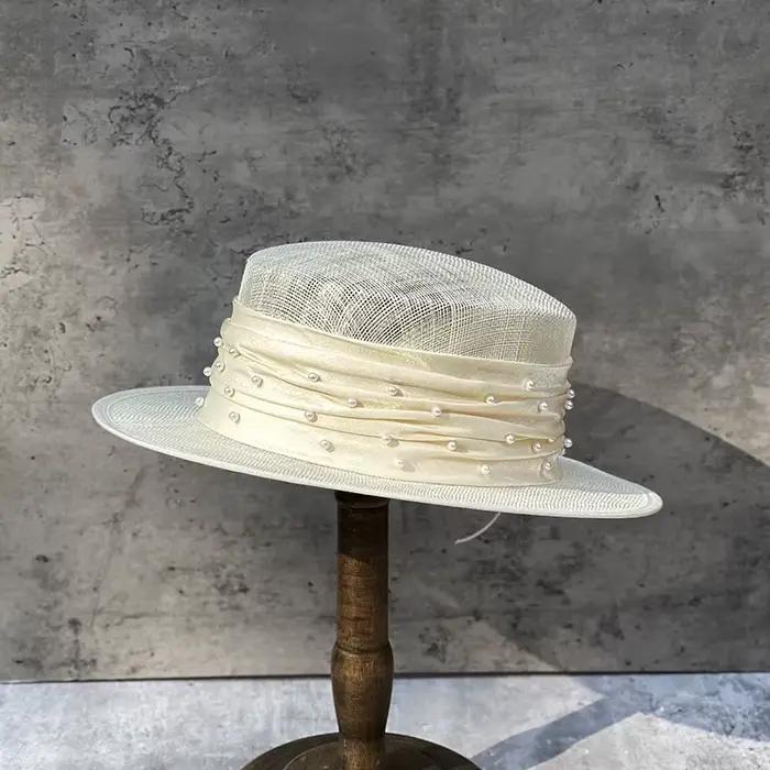 Chapeau d'été en lin pour femmes