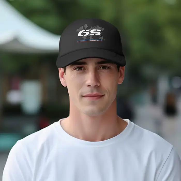 Chapeau de camionneur de moto carte du monde
