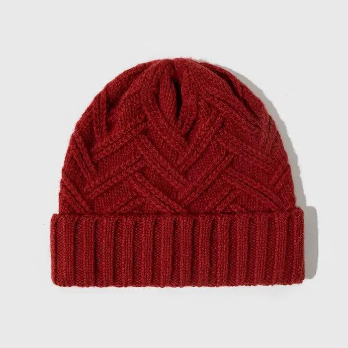 Bonnet en tricot de laine pour femme