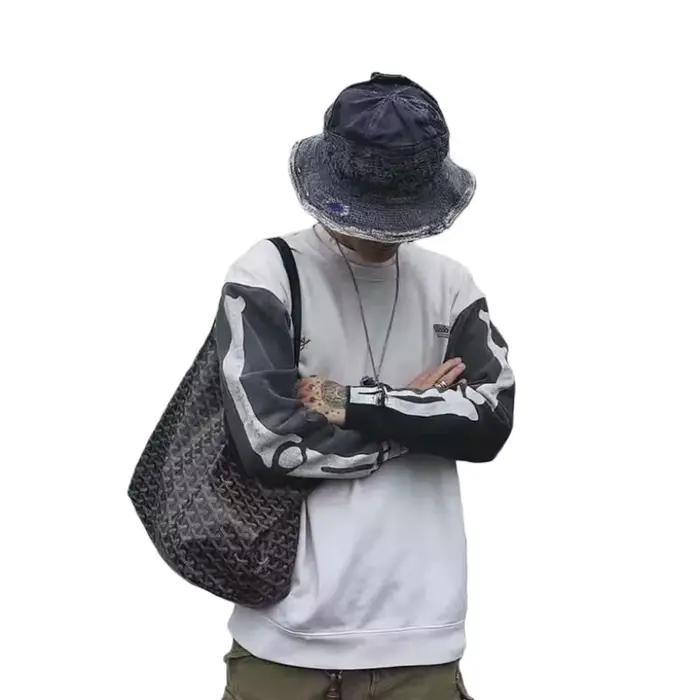 Chapeaux de pêcheur tendance délavés en jean