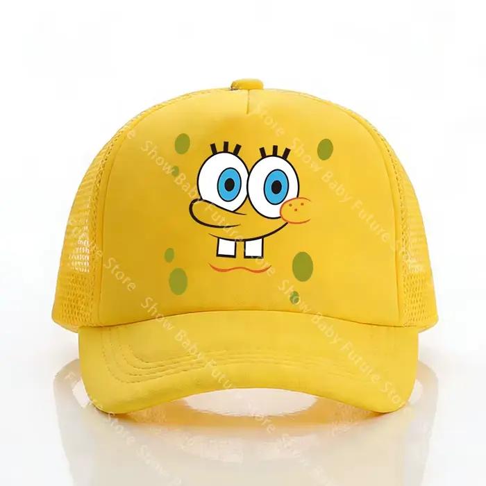Bob l'éponge casquettes de Baseball pour garçons adultes Kawaii sport respirant maille chapeau mignon dessin animé