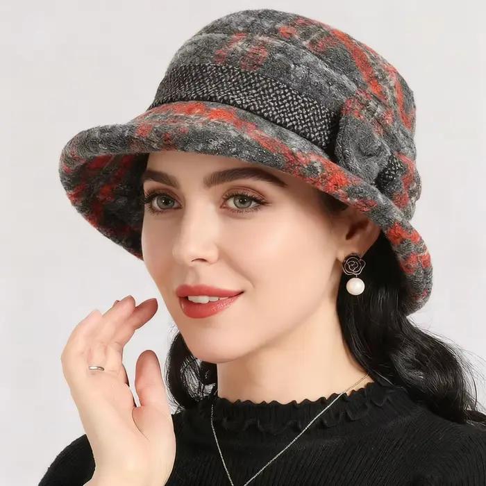 Chapeau haut-de-forme à nœud pour femmes