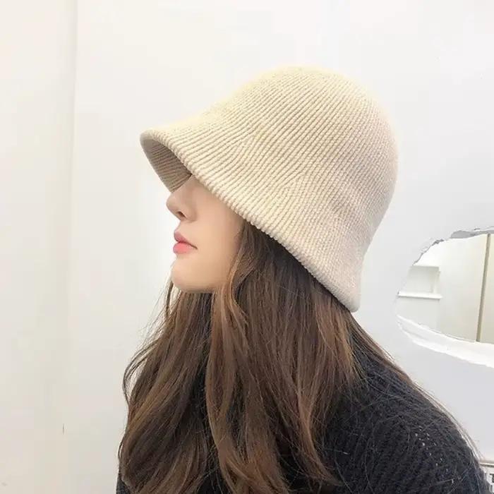 Chapeau de pêcheur tricoté en Chenille