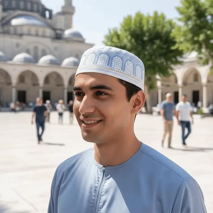 Chapeau musulman traditionnel à la mode, design brodé, forme ronde, chapeau de prière, style saoudien, polyester, casquette islamique, vêtements de loisirs pour femmes occasions spéciales et tous les jours
