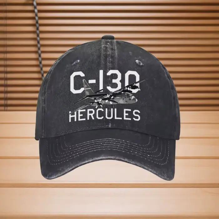 Casquette avec logo d'avion C-130 Hercules