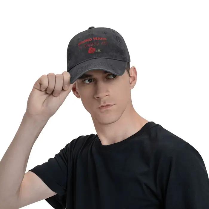Casquette de baseball classique imprimée Bruno Mars The Romantic Tour 2026 pour hommes et femmes