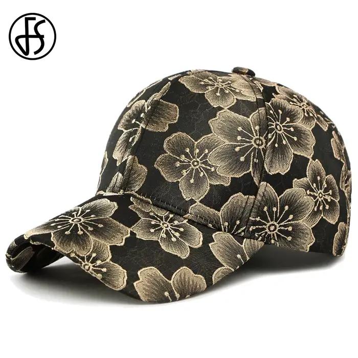 Casquette de baseball FS vintage style ethnique pour femme