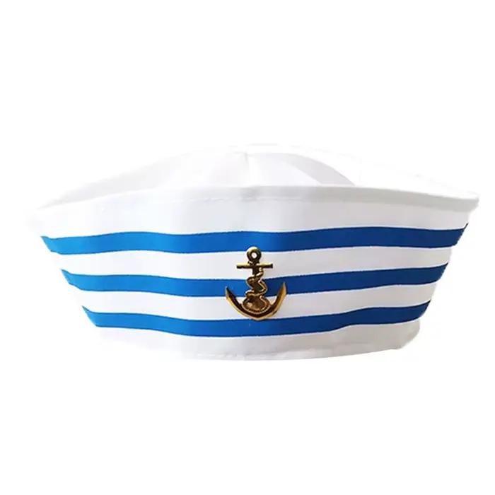 Chapeaux militaires, chapeau de capitaine de marin blanc