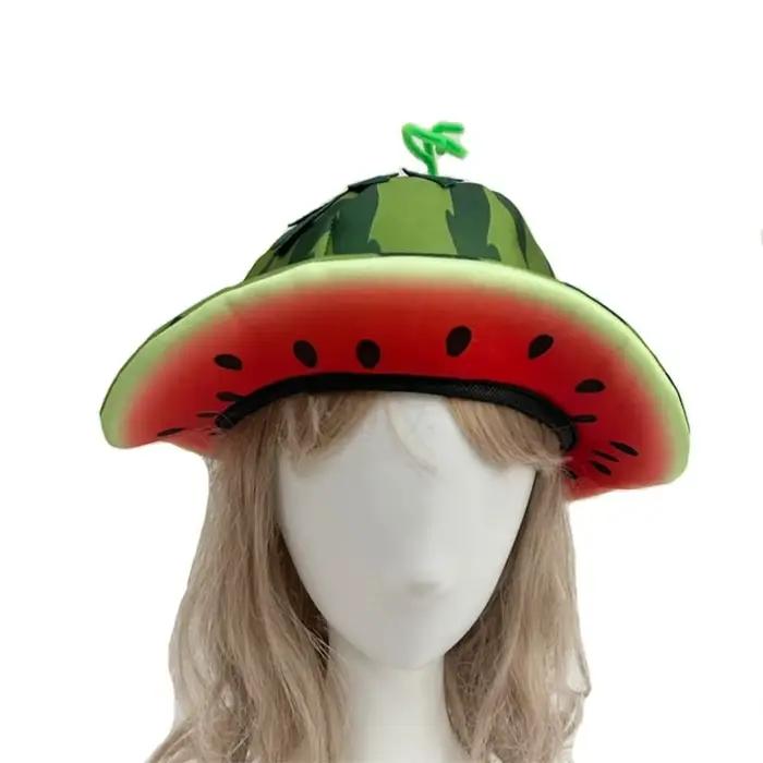 Chapeau de soleil créatif en forme de pastèque