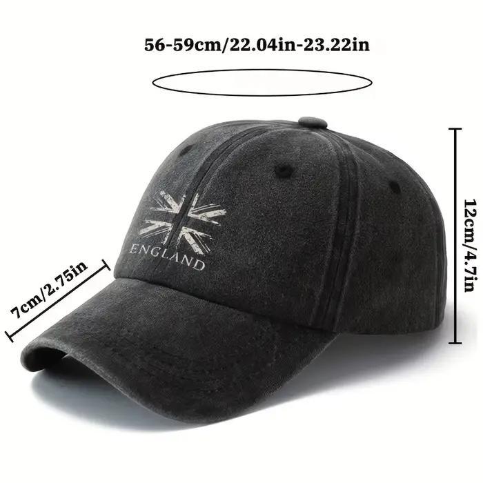 Casquette de baseball polyvalente à drapeau britannique pour hommes et femmes