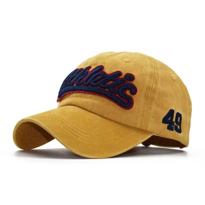CNTANG casquette de Baseball pour hommes mode d'été coton lettre broderie Hip Hop chapeau Snapback décontracté en plein