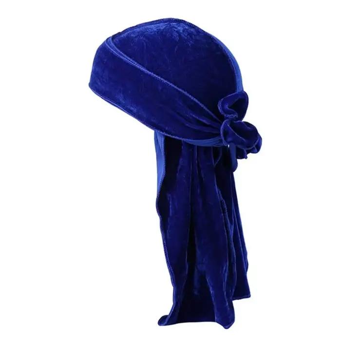 Bonnet en velours pirate avec queue longue et réglable pour homme et femme pour toutes les saisons et occasions