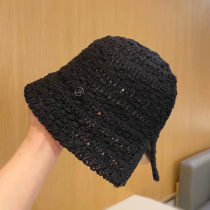 Chapeau de soleil en paille pour femmes